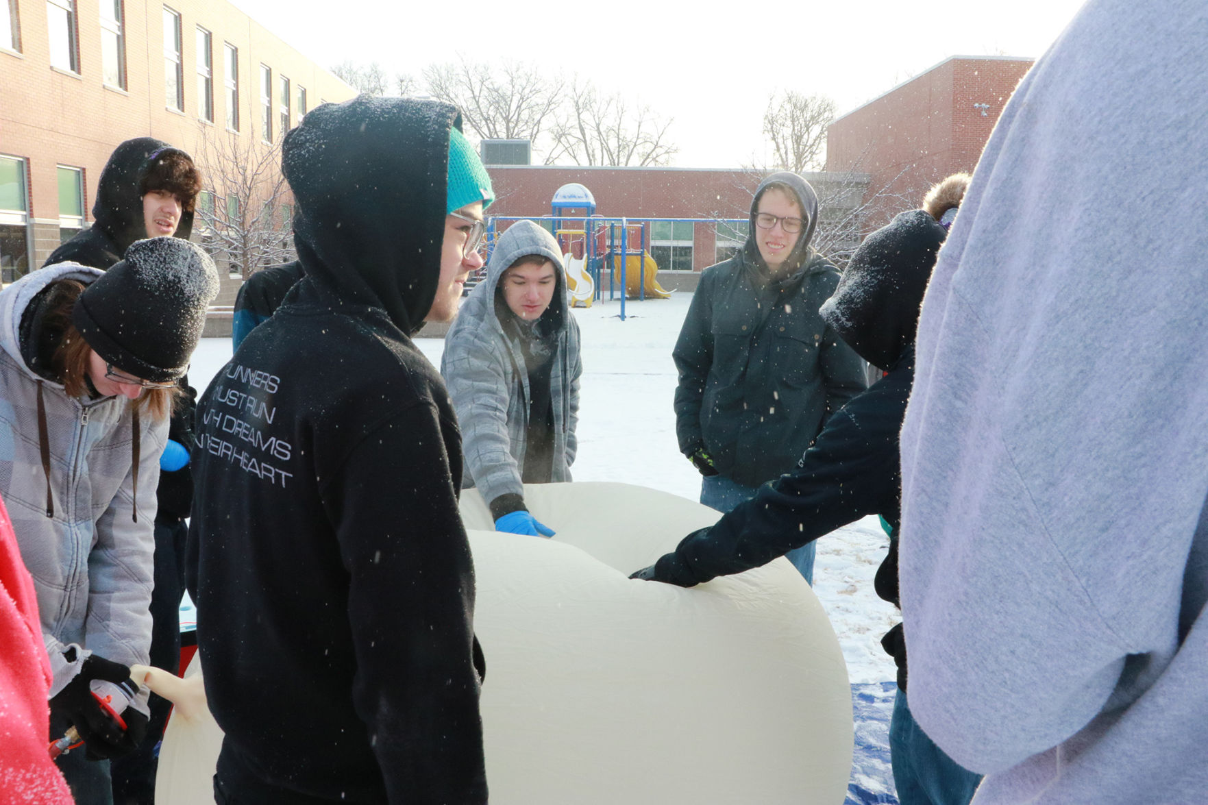PHOTOS: Weather balloon launch at Lincoln Elementary